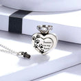 Load image into Gallery viewer, Love Footprints Ashes Urn Necklace: A Cherished Keepsake for Pet Lovers - 5 Styles
