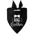 Load image into Gallery viewer, Big Brother Black Dog Bandana: Pregnancy Announcement Dog Bandana Scarf