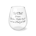 تحميل الصورة في عارض المعرض، Vet Tech - Badass Mo Fo - Stemless Wine Glass, 11.75oz
