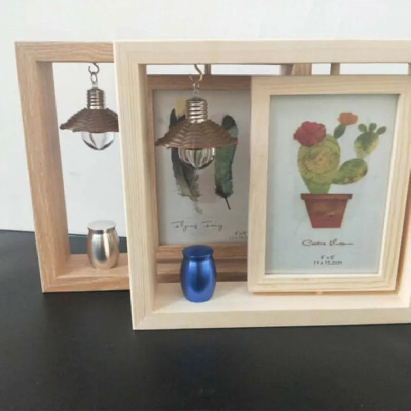 Cherished Memories: Photo Frame Keepsake Cremation Urn Jar Holder