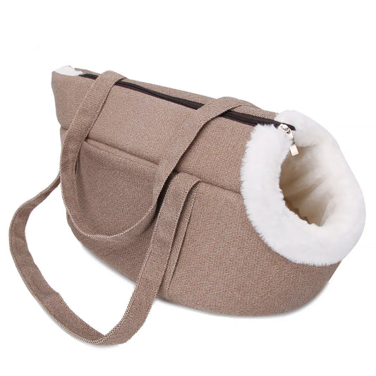 Winter Warm Soft Pet Carrier for Cats and Small Dogs