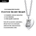 Load image into Gallery viewer, Custom Pet Remembrance Heart Necklace for Ashes
