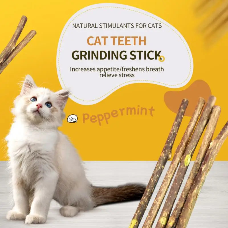 Natural Polygonum Catnip Stick: The Ultimate Cat Dental Care and Play Toy