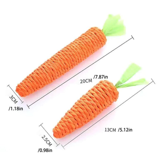 Interactive Paper Rope Radish Cat Toy Set for Playful Pets