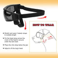 تحميل الصورة في عارض المعرض، ATUBAN Dog Goggles - UV Protection Sunglasses with Adjustable Strap for Small to Medium Dogs
