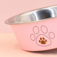 Загрузите изображение в программу просмотра галереи, Нескользящая миска для домашних животных из нержавеющей стали для кошек и собак — 3 цвета
