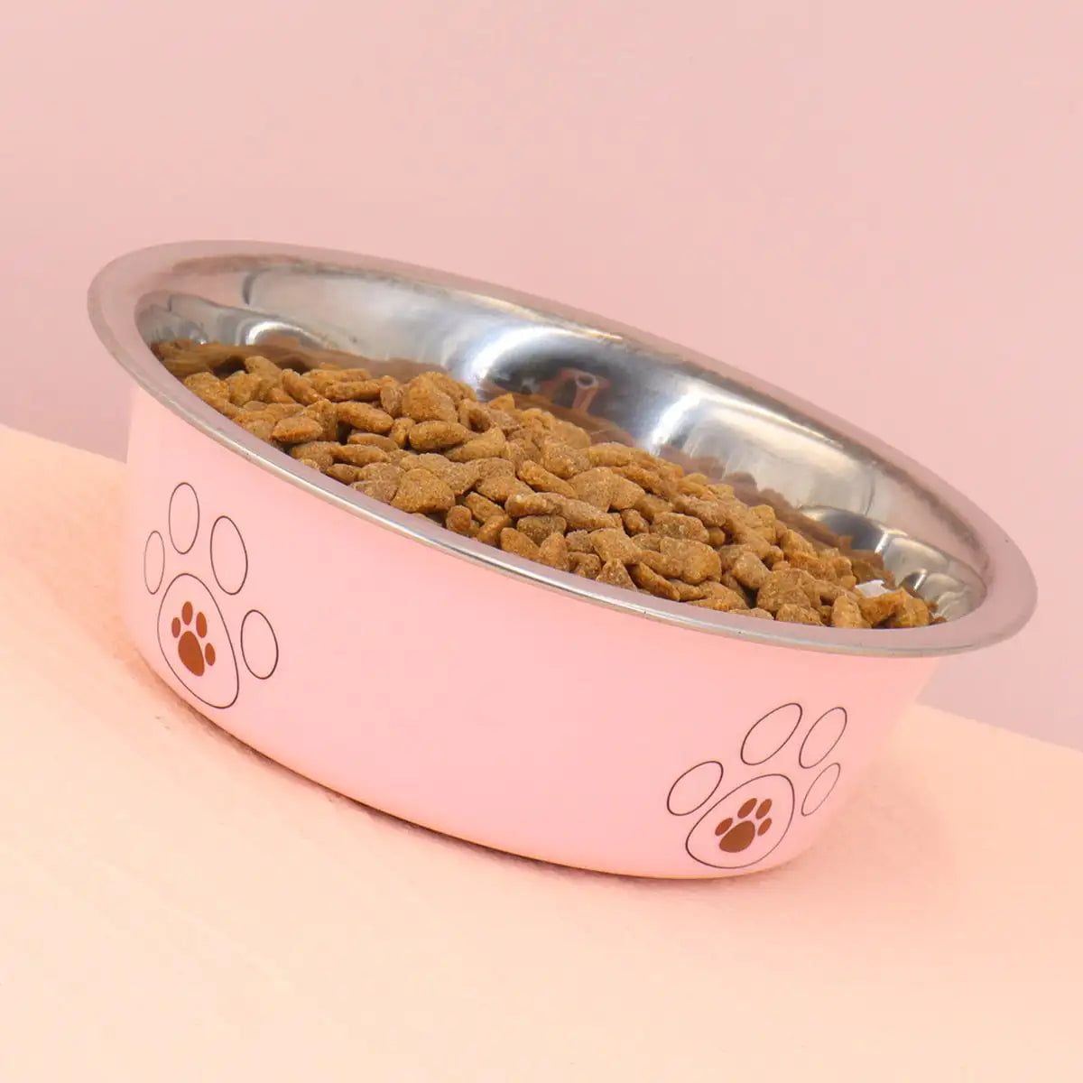 Нескользящая миска для домашних животных из нержавеющей стали для кошек и собак — 3 цвета